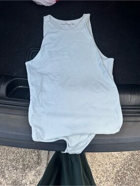 Abercrombie & Fitch Pale Blue Ribbed Tank